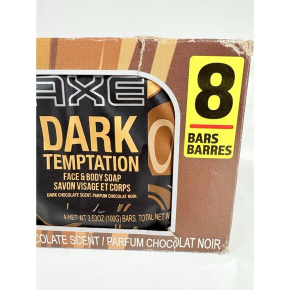 Axe Dark Temptation Dark Chocolate Sent Face Body Soap Bars Pack of 8 Indonesia - Picture 3 of 7